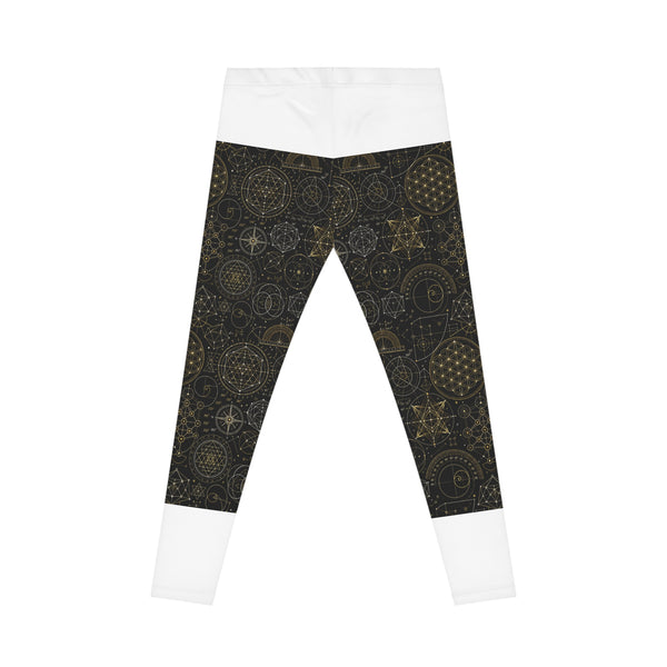 Women's Sacred Geometry Leggings — Cosmic Blueprint