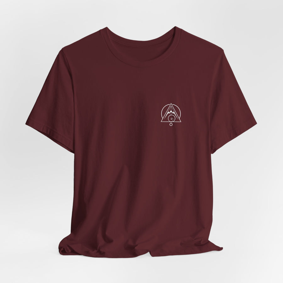Fibonacci Spiral Tee — Maroon