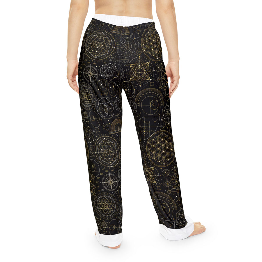 Women's Sacred Geometry Pyjama Pants — Origin Universe