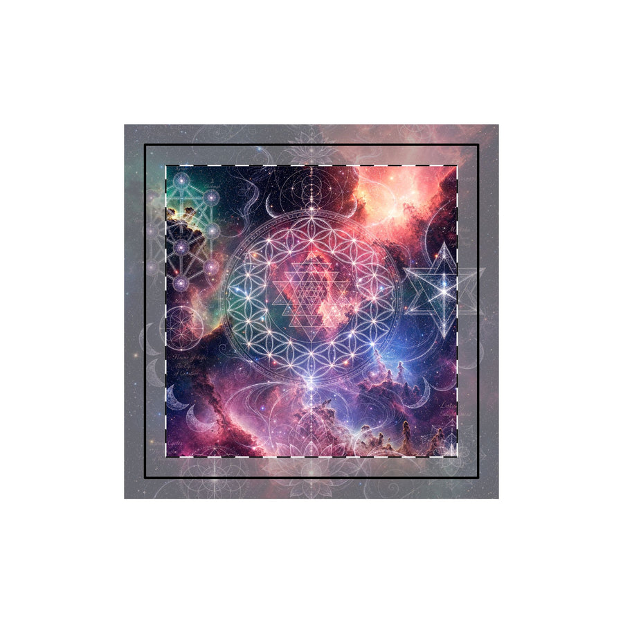 Sacred Geometry Throw Pillow Case - Sacred Bloom