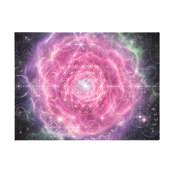 Sacred Geometry Fleece Blanket - Carina Nebula
