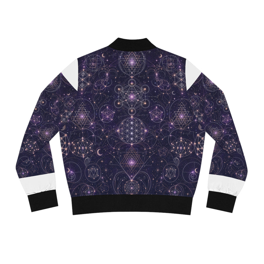 Women's Sacred Geometry Bomber Jacket — Celestial Weave