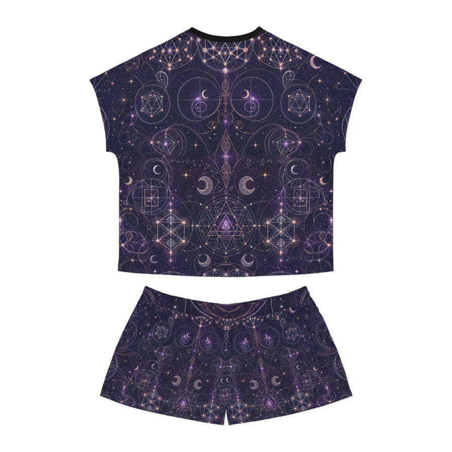 Women's Sacred Geometry Pyjama Set — Celestial Weave