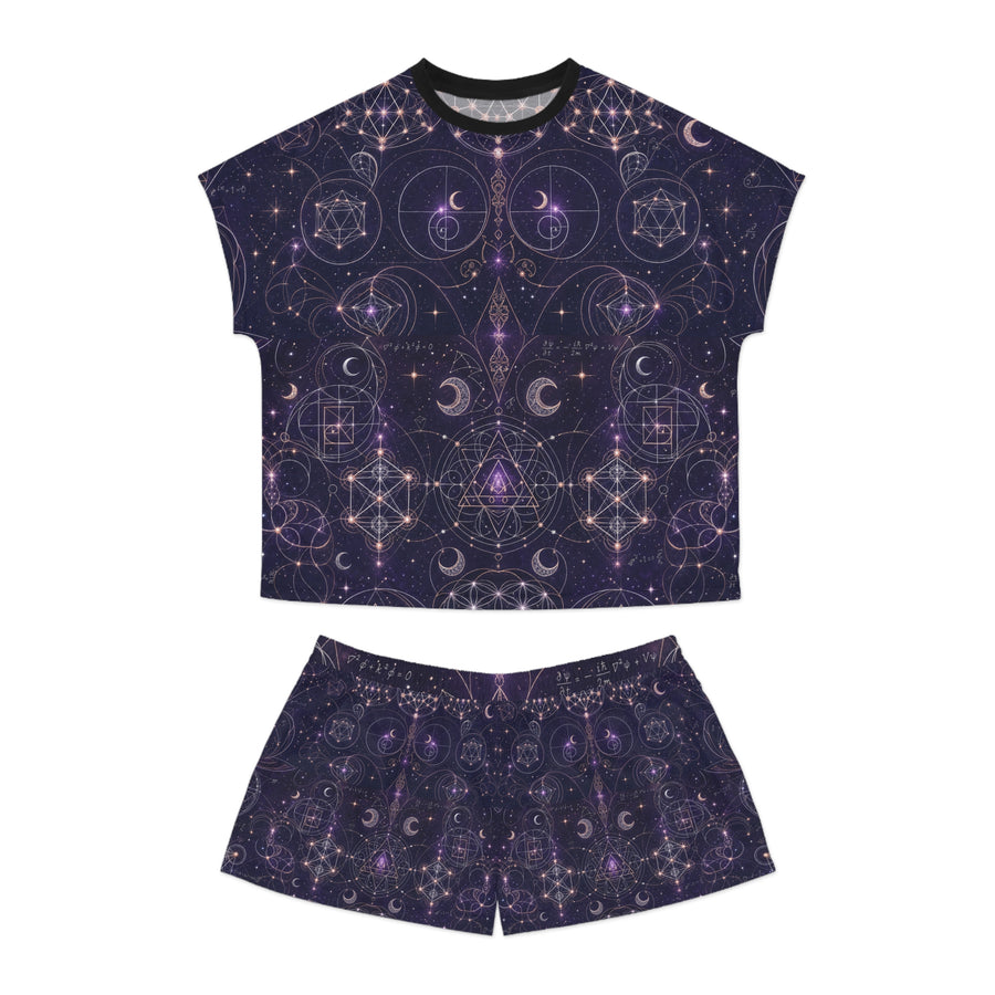 Women's Sacred Geometry Pyjama Set — Celestial Weave