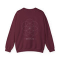 Seed of Life Crewneck — Maroon