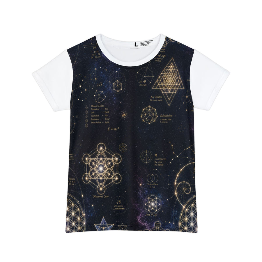 Women's Sacred Geometry Lounge Shirt — Cosmic Constellation — Front View