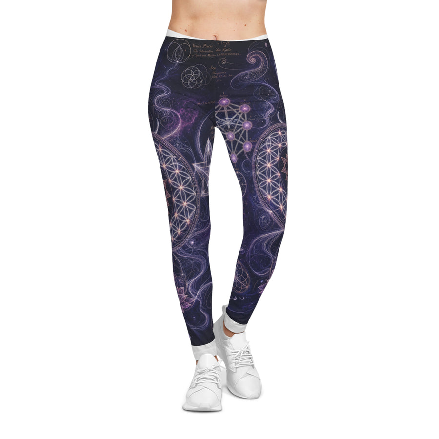 Women's Sacred Geometry Leggings — Sacred Bloom
