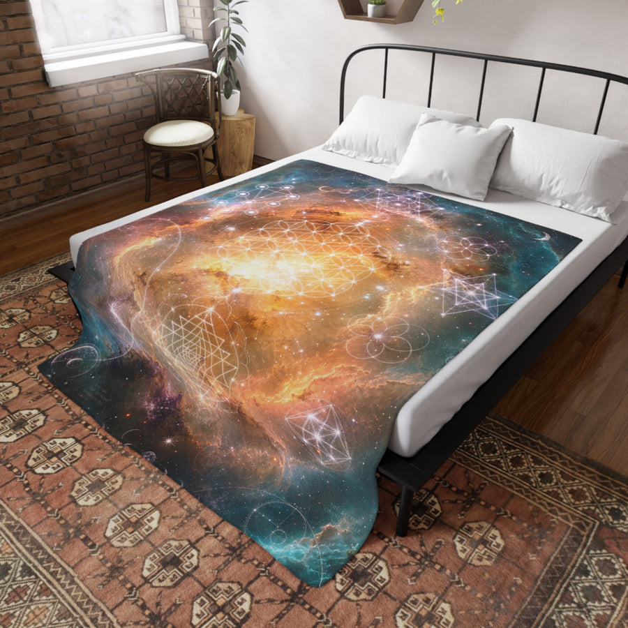 Sacred Geometry Blanket — Ring Nebula