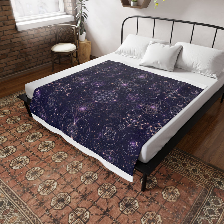 Sacred Geometry Blanket — Celestial Weave