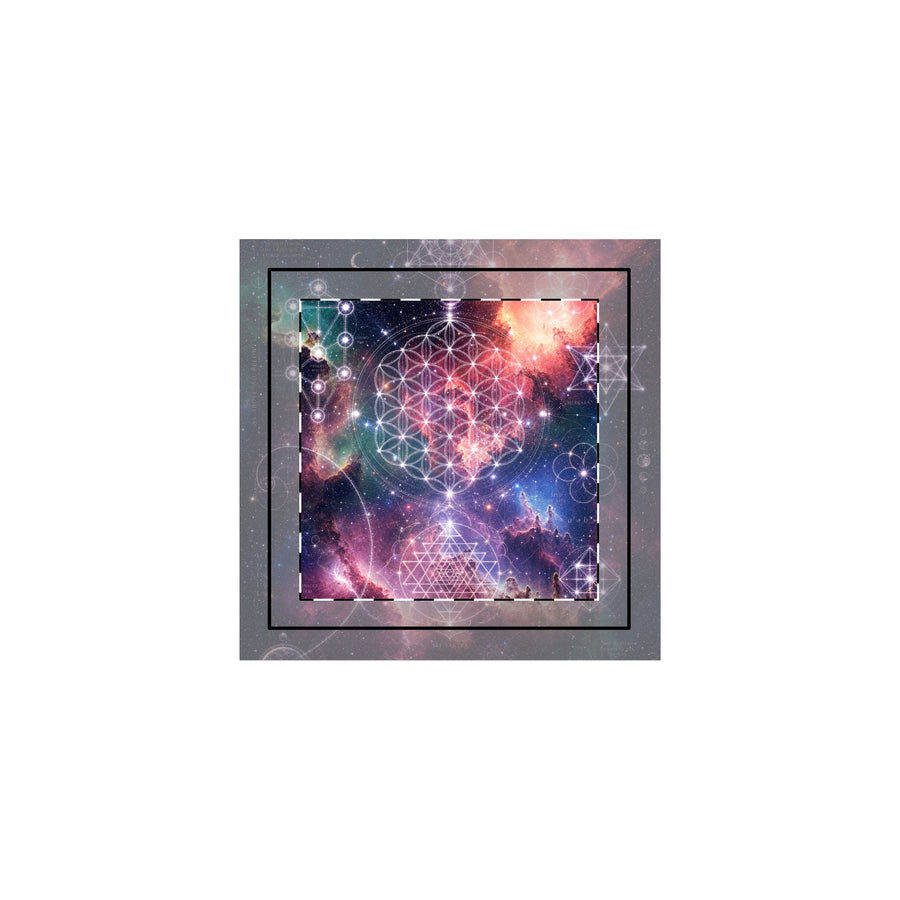 Sacred Geometry Throw Pillow Case - Cosmic Bloom