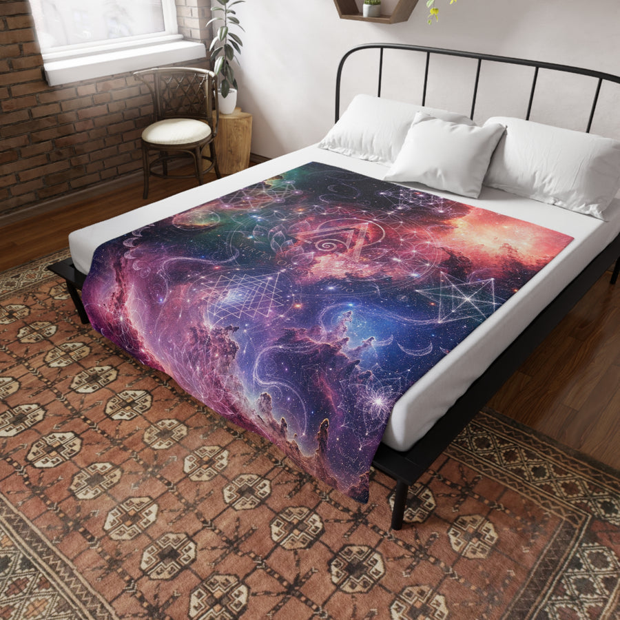Sacred Geometry Blanket — Omega Nebula