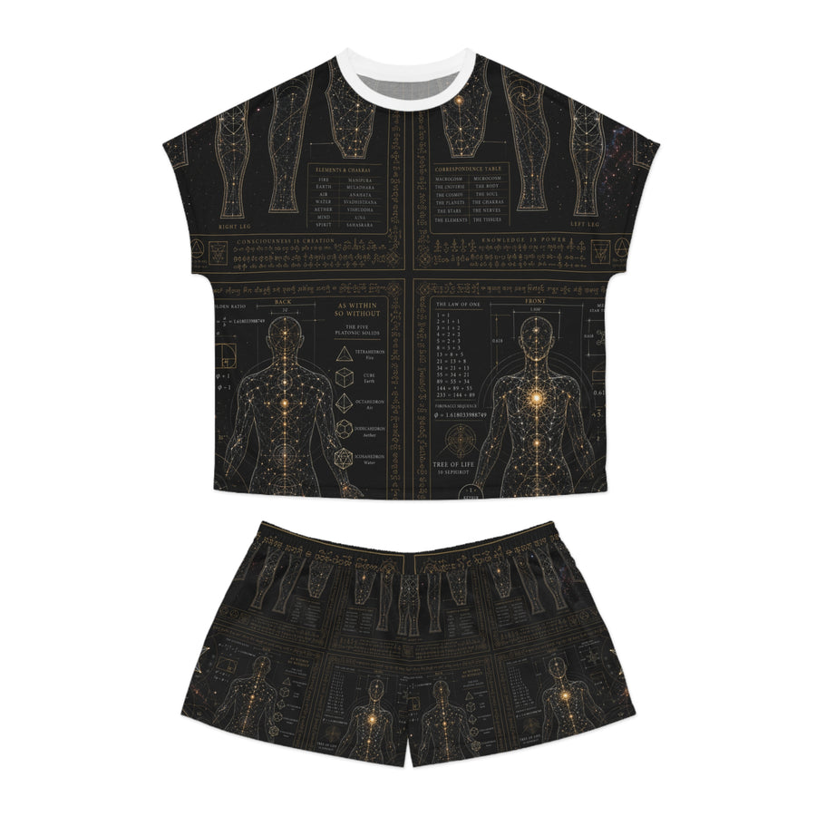 Women's Sacred Geometry Pyjama Set — Sacred Blueprint