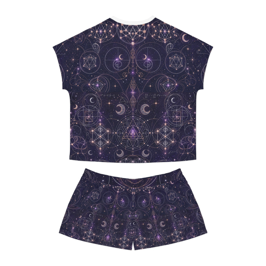 Women's Sacred Geometry Pyjama Set — Celestial Weave