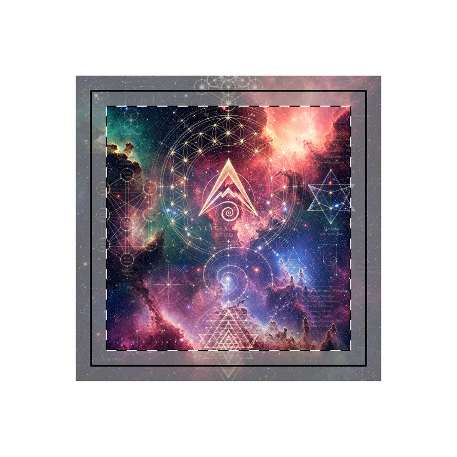 Sacred Geometry Throw Pillow Case - Cosmic Blueprint