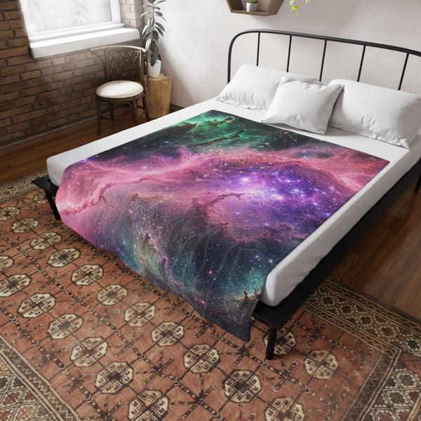 Sacred Geometry Fleece Blanket - Pillars of Creation