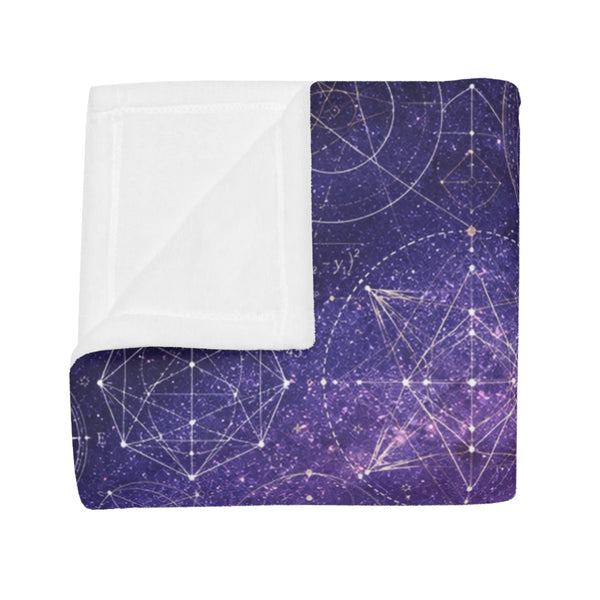 Sacred Geometry Fleece Blanket - Tarantula Nebula
