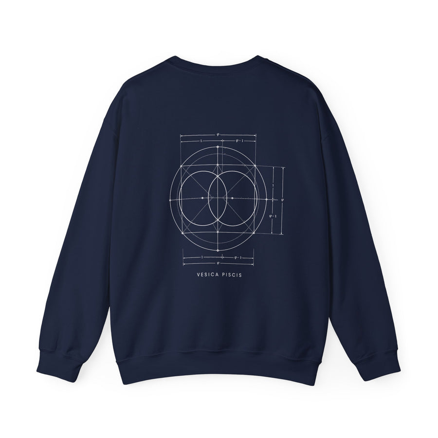 Vesica Piscis Crewneck — Navy