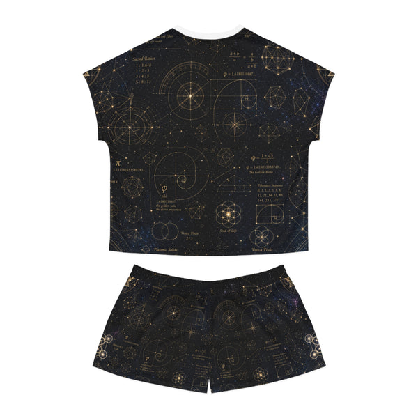 Ensemble pyjama géométrie sacrée — Plan cosmique — Femme