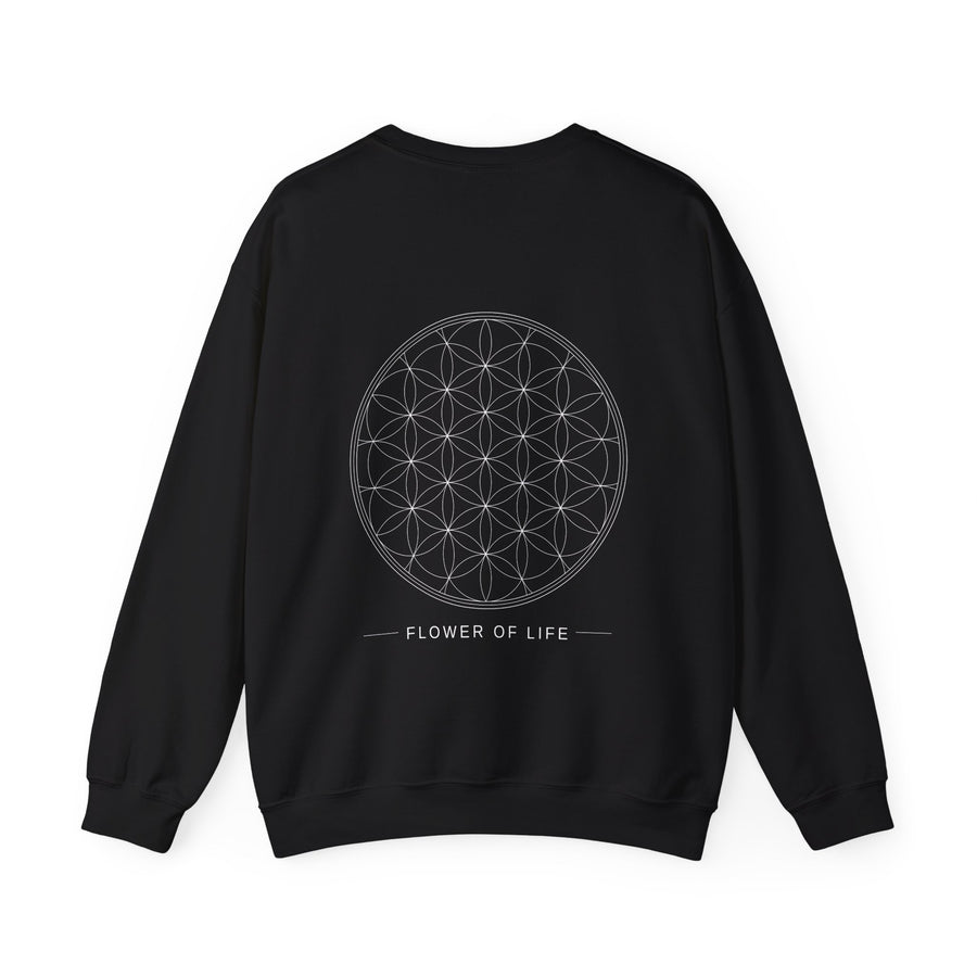 Flower of Life Crewneck — Black