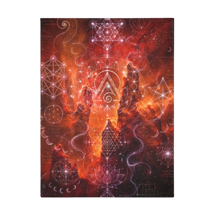 Sacred Geometry Blanket — Red Spider Nebula