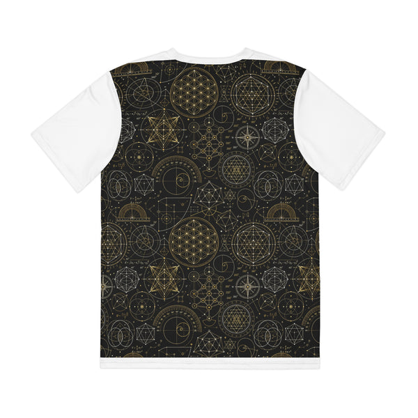 Men's Sacred Geometry Lounge Shirt — Origin Universe — Front View