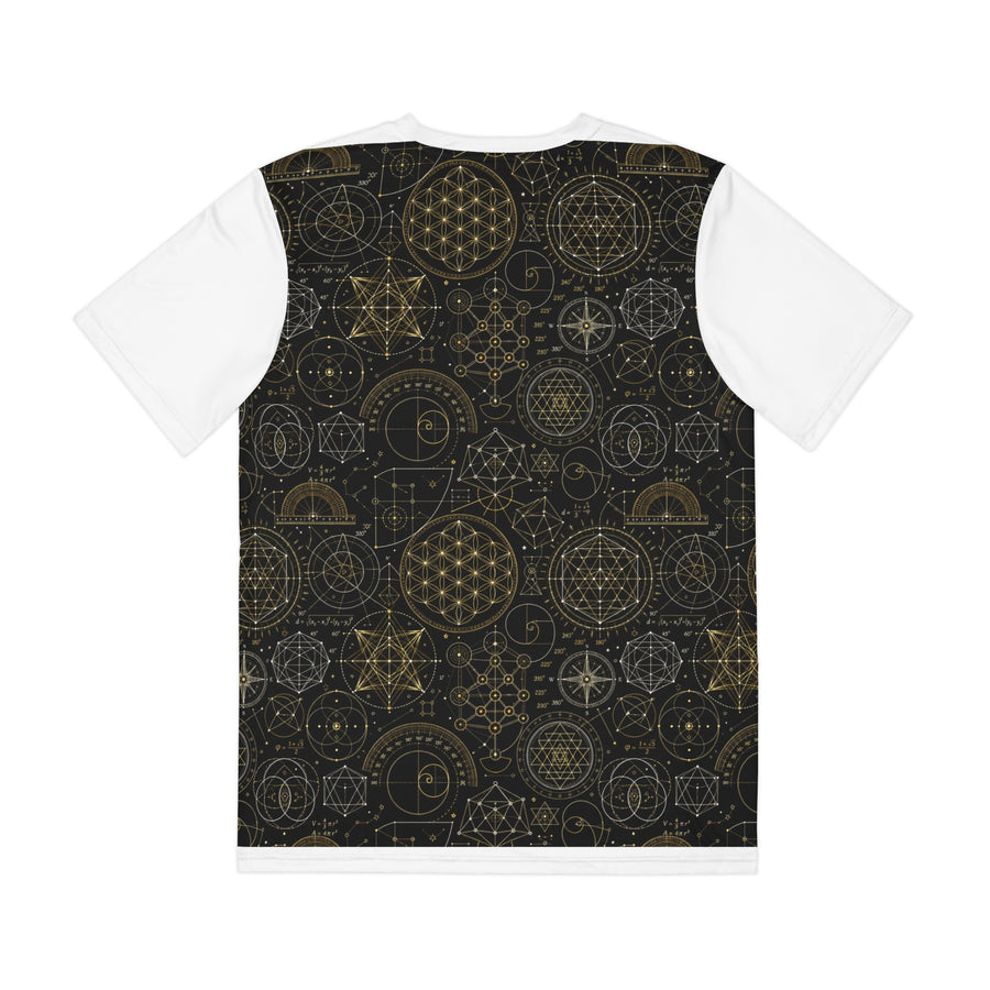 Men's Sacred Geometry Lounge Shirt — Origin Universe — Front View