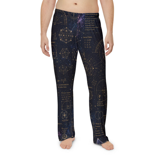 Pantalon de pyjama géométrie sacrée — Plan cosmique — Homme