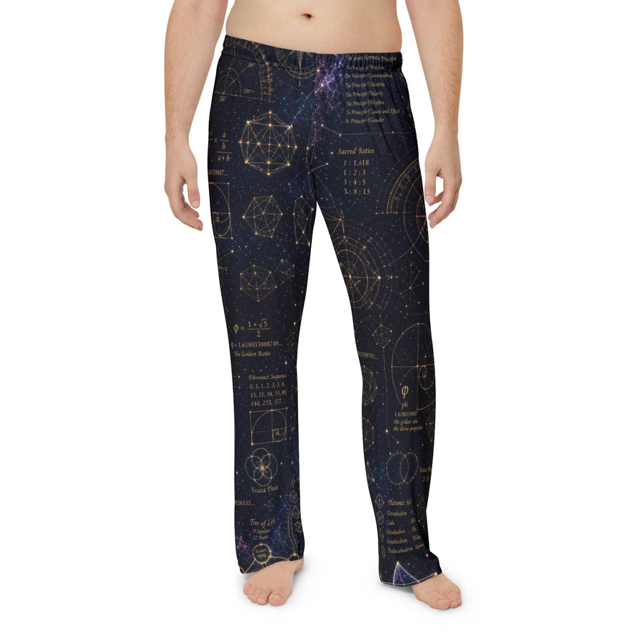 Men's Sacred Geometry Pyjama Pants — Cosmic Blueprint