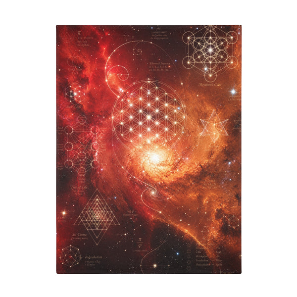 Sacred Geometry Fleece Blanket - Pelican Nebula