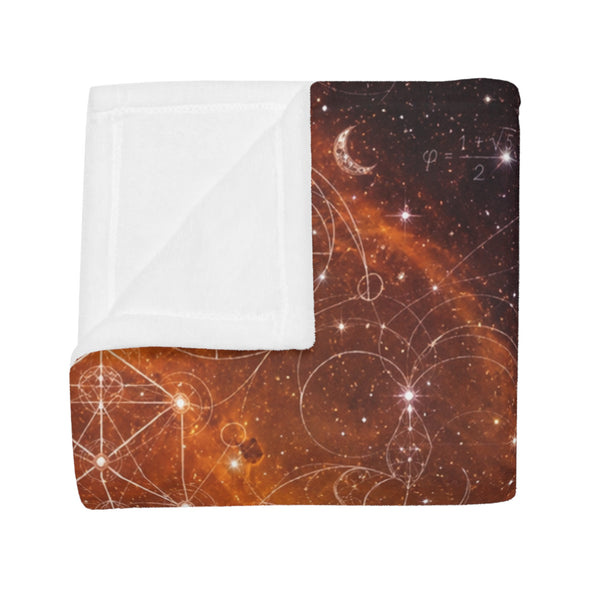 Sacred Geometry Fleece Blanket - Heart Nebula