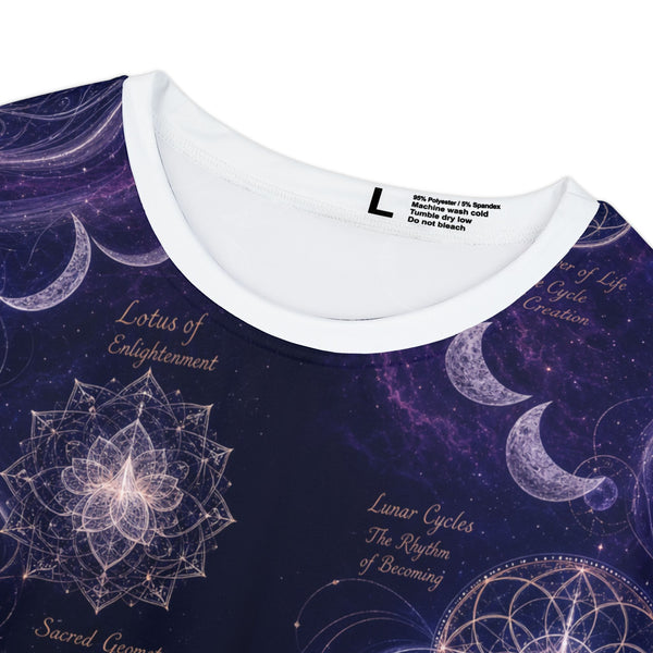 Women's Sacred Geometry Lounge Shirt — Sacred Feminine — Front View