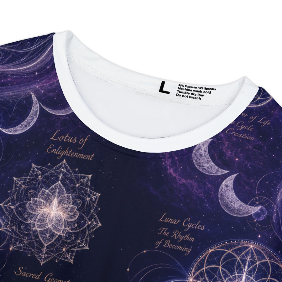 Women's Sacred Geometry Lounge Shirt — Sacred Feminine — Front View