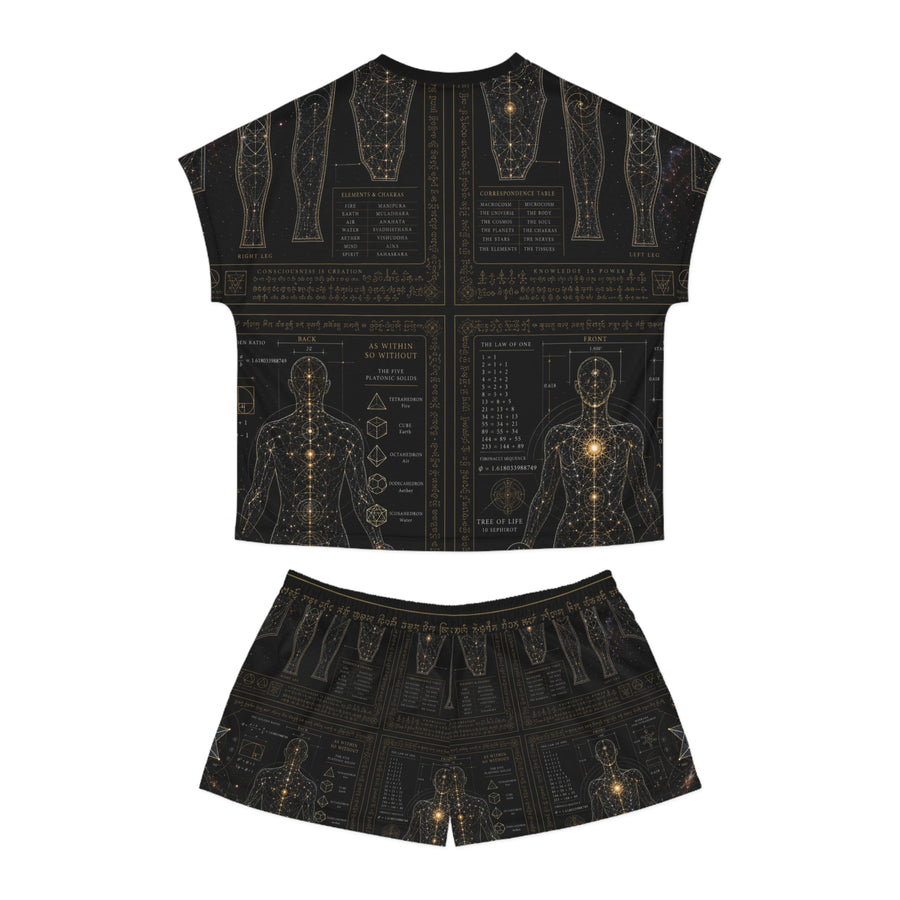 Women's Sacred Geometry Pyjama Set — Sacred Blueprint