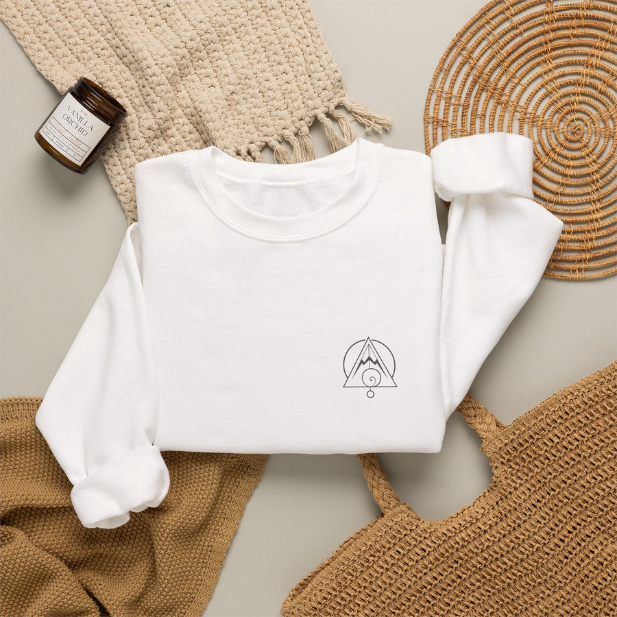 Flower of Life Crewneck — White