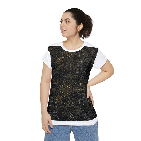 Women's Sacred Geometry Lounge Shirt — Origin Universe — Front View