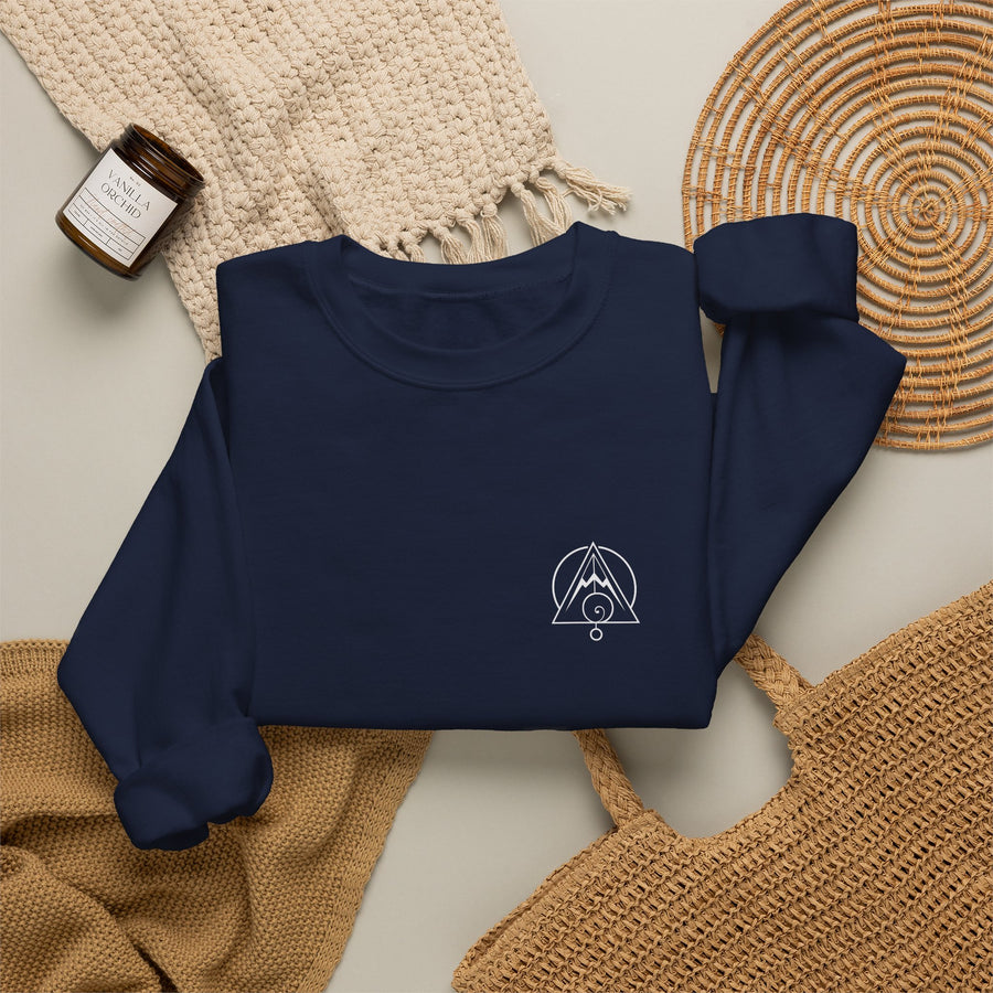 Merkaba Crewneck — Navy