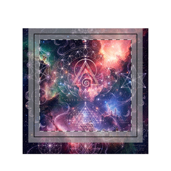 Sacred Geometry Throw Pillow Case - Divine Origin