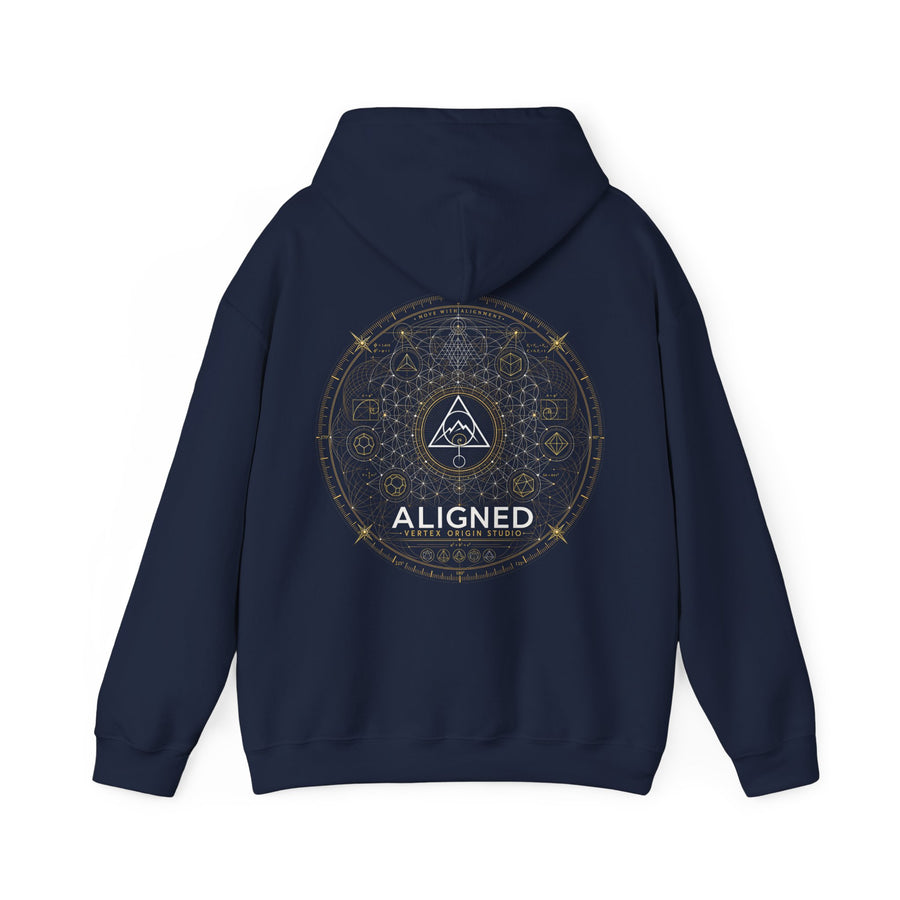 Aligned Hoodie — Navy