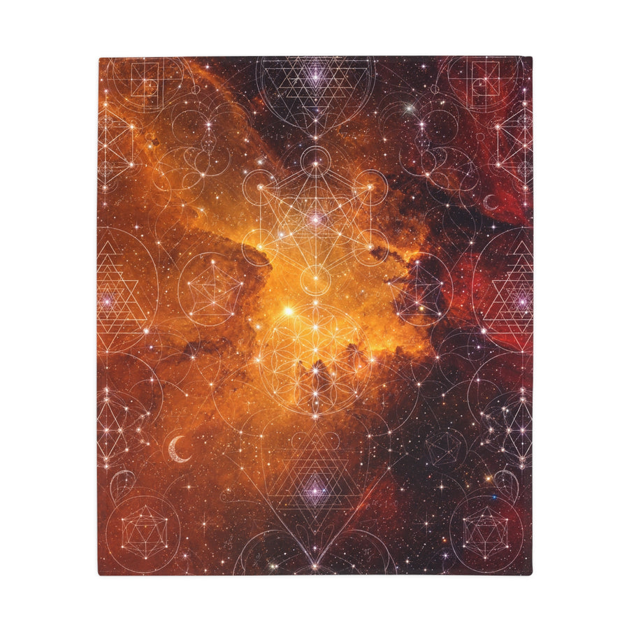 Sacred Geometry Blanket — Heart Nebula