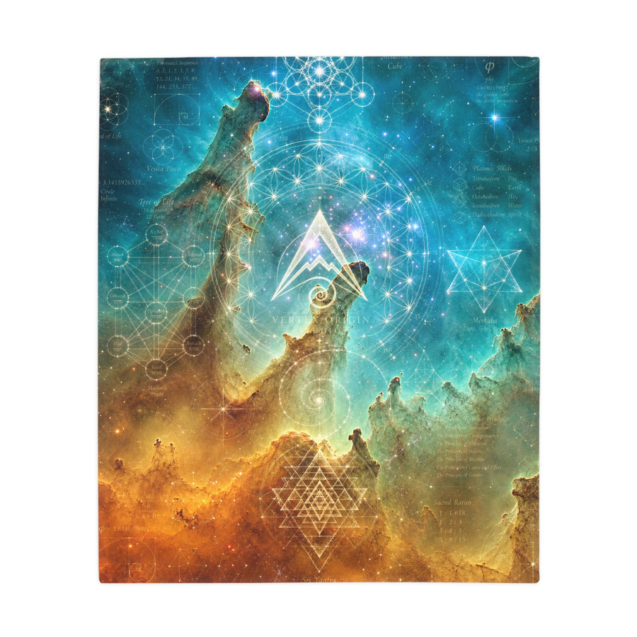 Sacred Geometry Blanket — Bubble Nebula