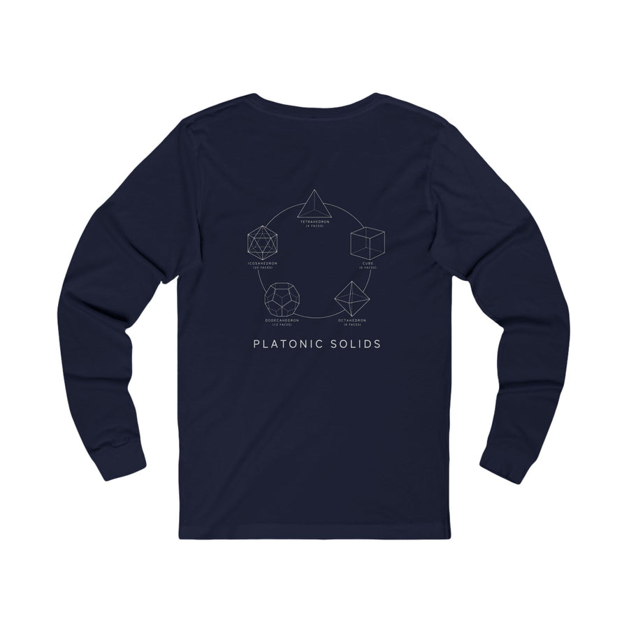 Platonic Solids Long Sleeve — Navy
