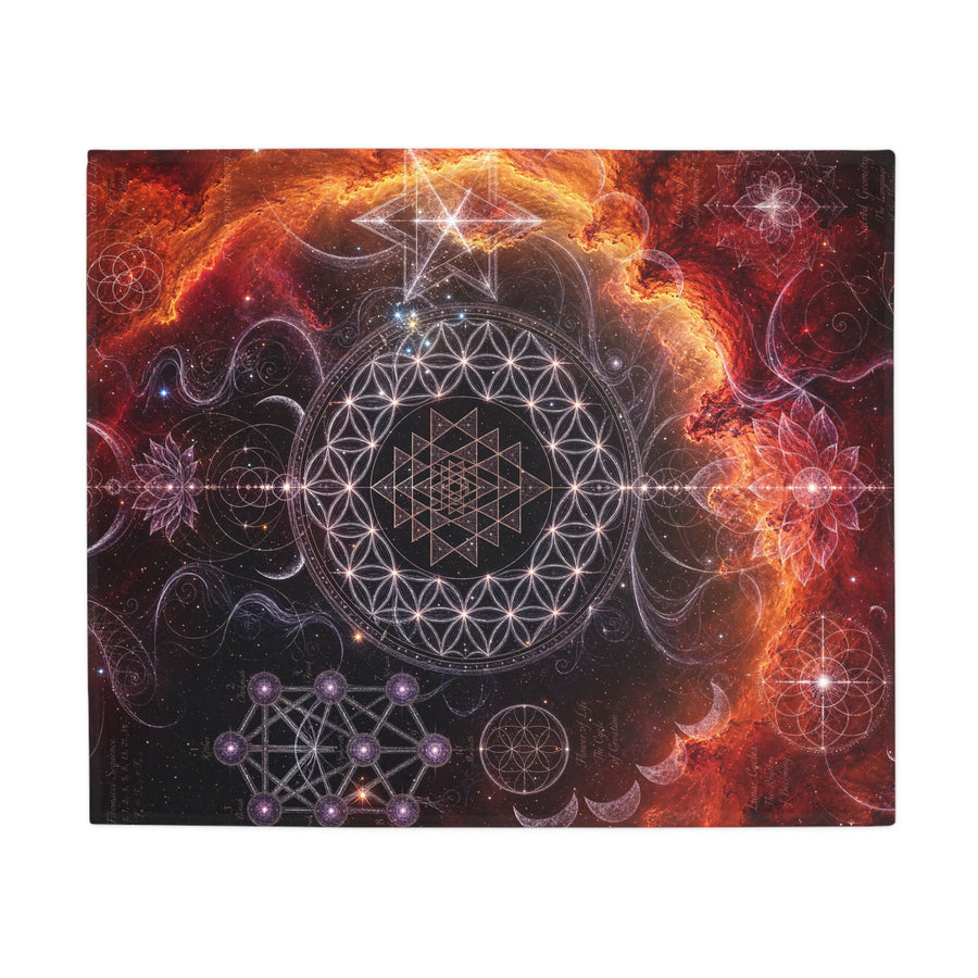 Sacred Geometry Blanket — Gamma Cygni Nebula