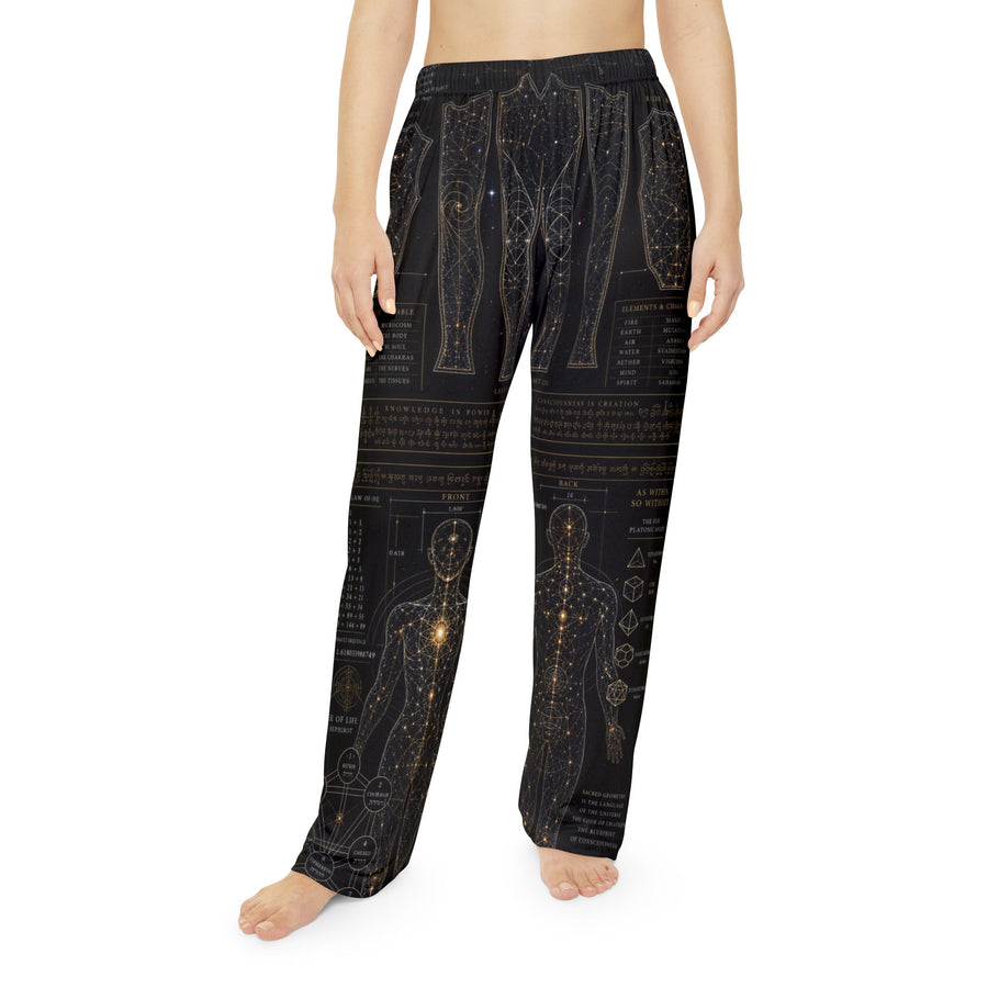 Women's Sacred Geometry Pyjama Pants — Sacred Blueprint