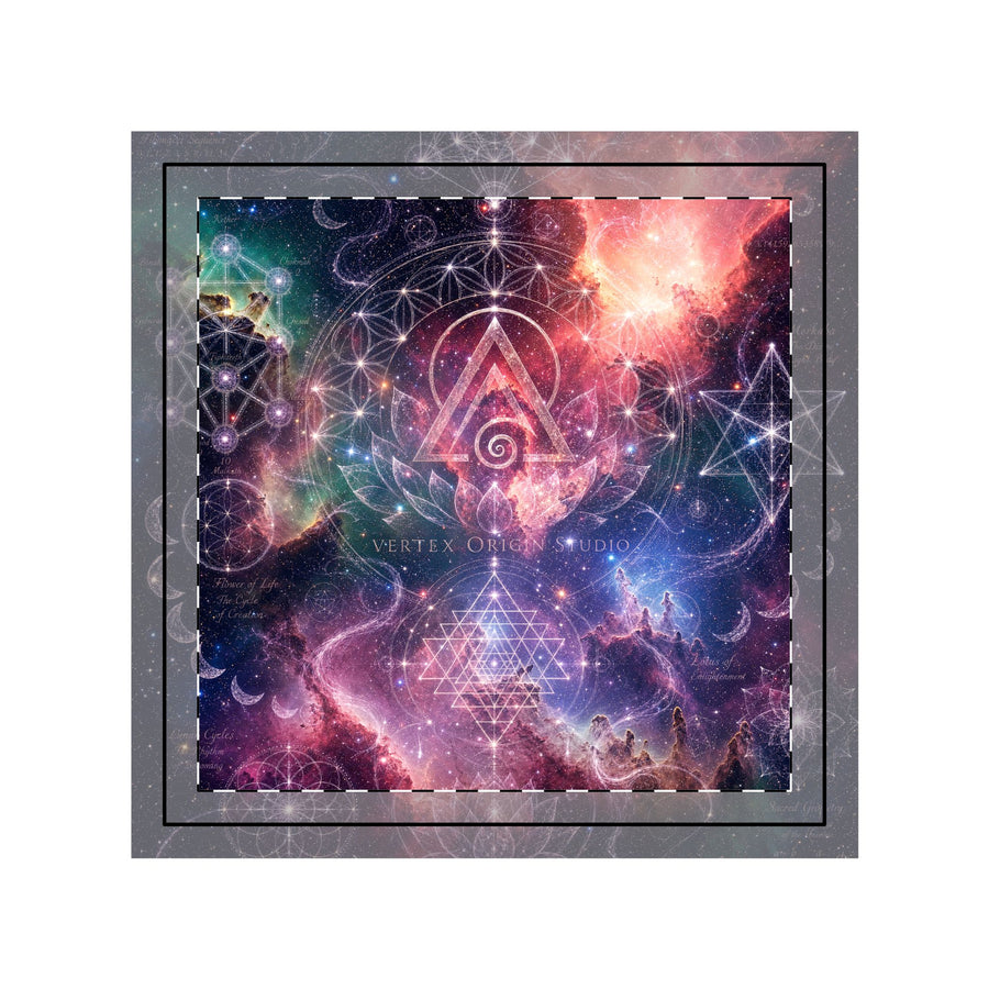 Sacred Geometry Throw Pillow Case - Divine Origin