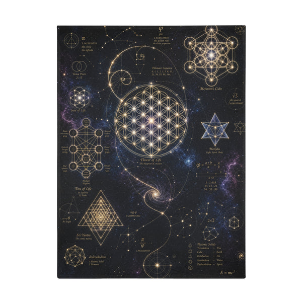 Sacred Geometry Blanket — Cosmic Constellation