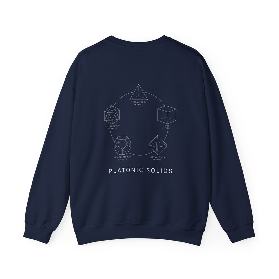 Platonic Solids Crewneck — Navy