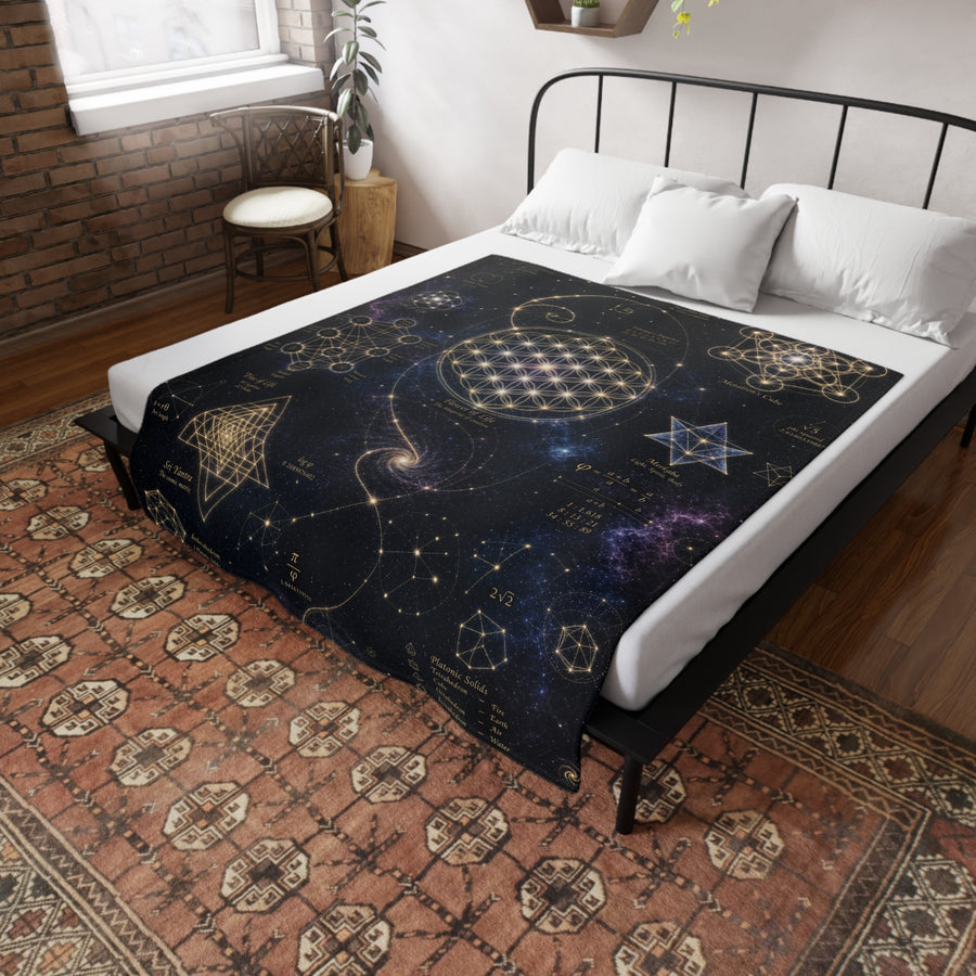 Sacred Geometry Blanket — Cosmic Constellation