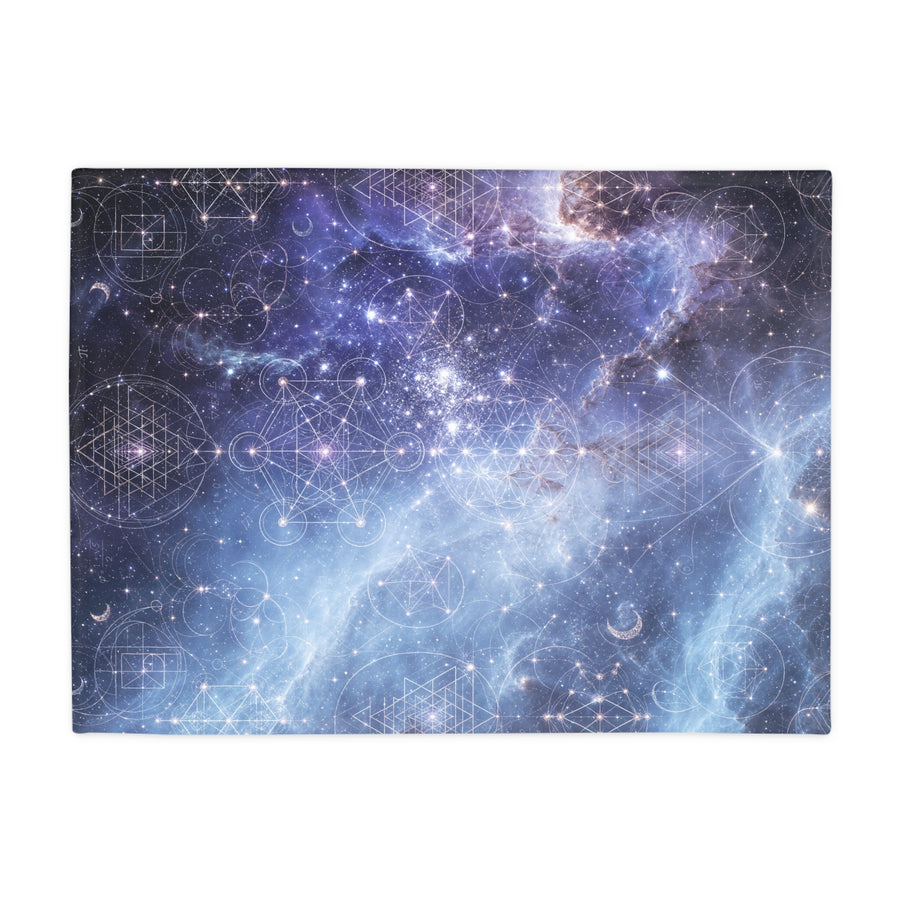 Sacred Geometry Blanket — Blue Snowball Nebula