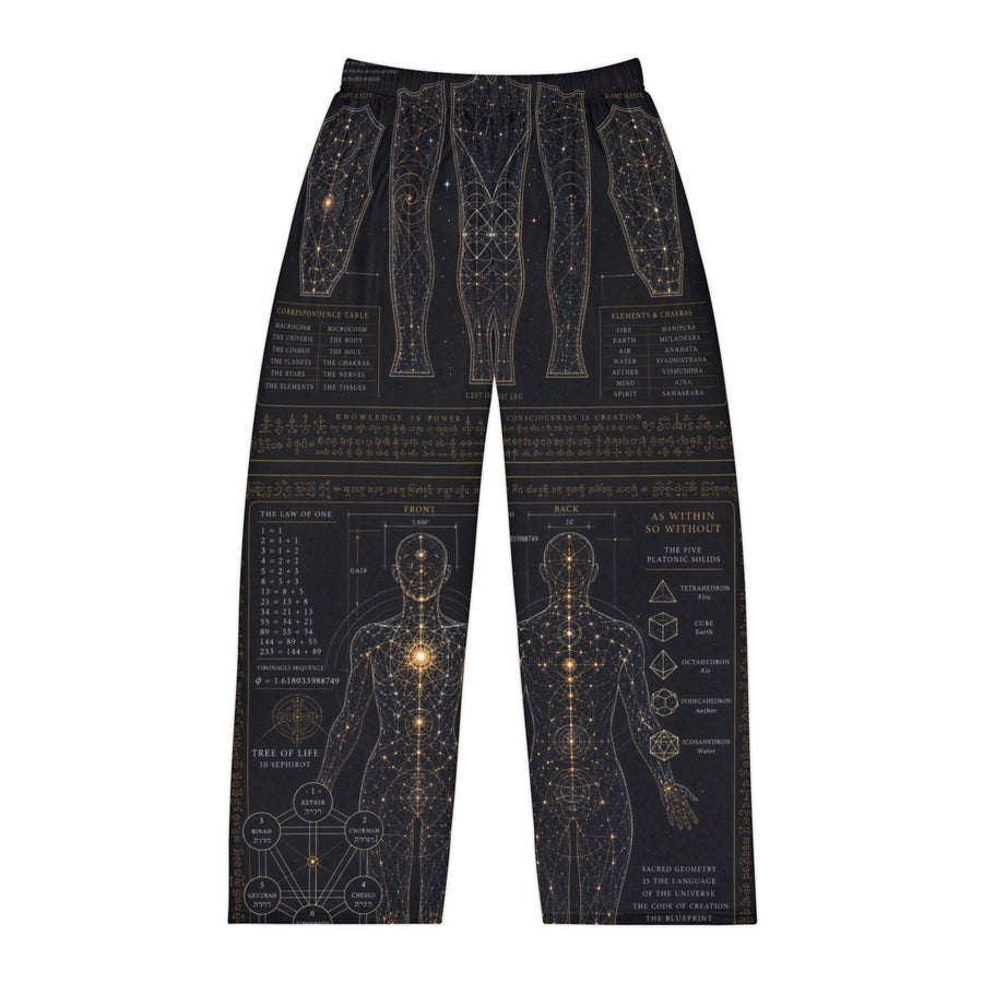Men's Sacred Geometry Pyjama Pants — Sacred Blueprint