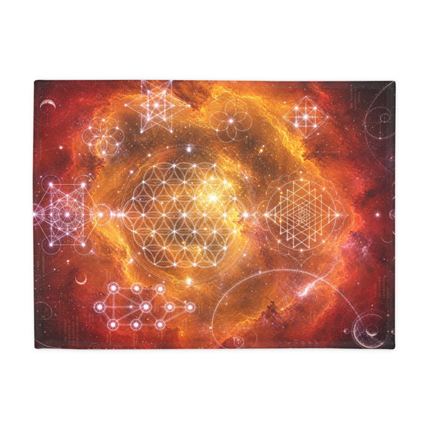 Sacred Geometry Fleece Blanket - Soul Nebula